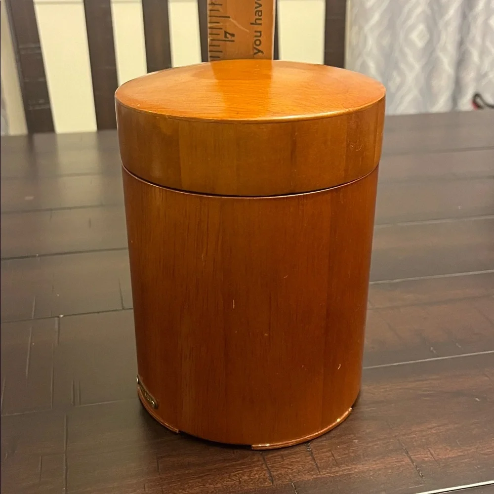 Lauren Ralph Lauren Canister Set of 3 Wood Round Vintage Storage Decoration